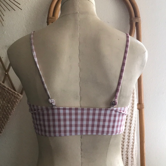 ❤️.... Pink Gingham Bikini Top - Picture 2 of 3
